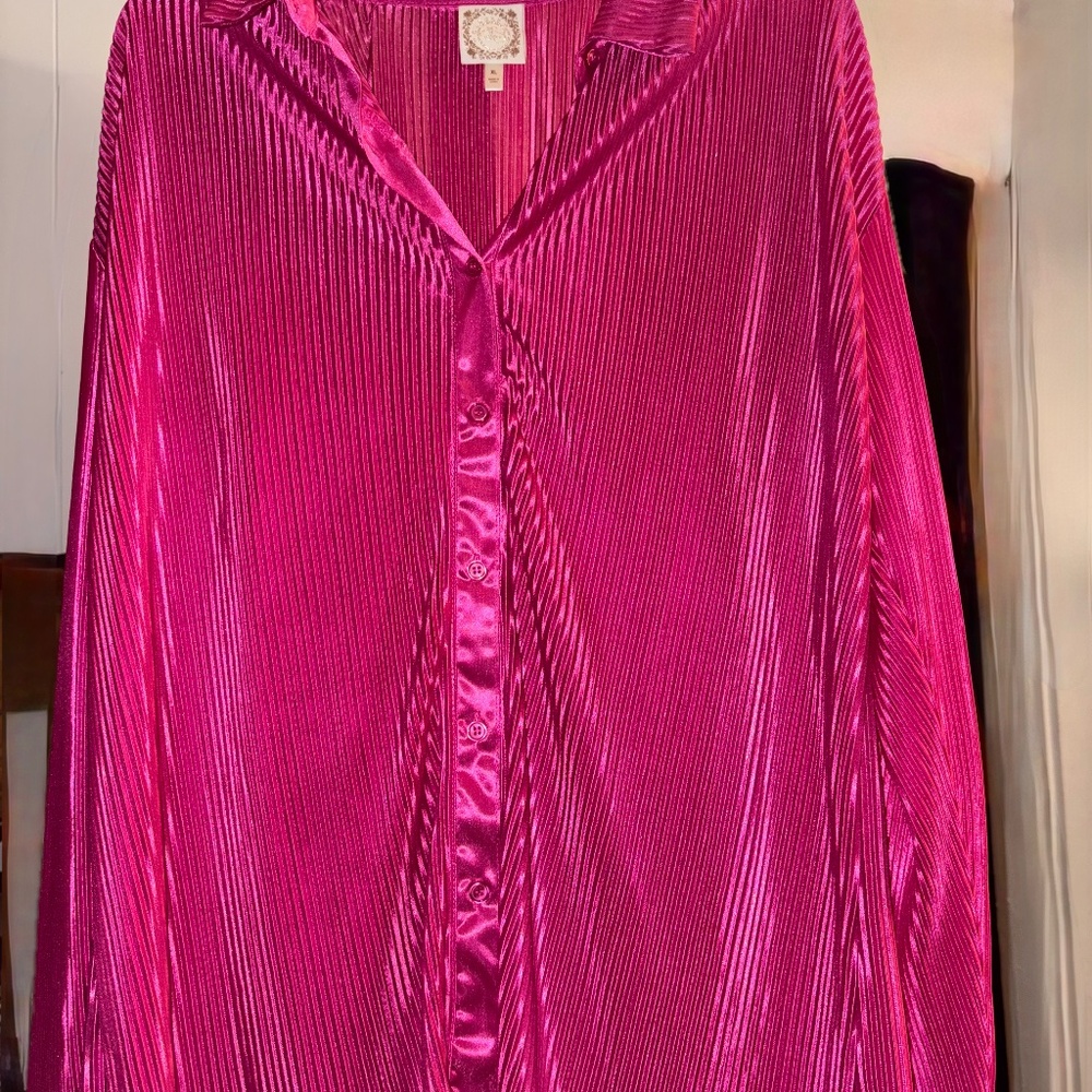 HOT PINK TRUSELF button up